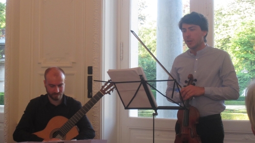 Musici Stijn Koninckx en Nicolas Dupont
