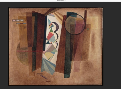 "La Porte brune":  professeur au Bauhaus pendant 10 ans, lequel est dissous en 1930, Kadinsky s'installe à Paris